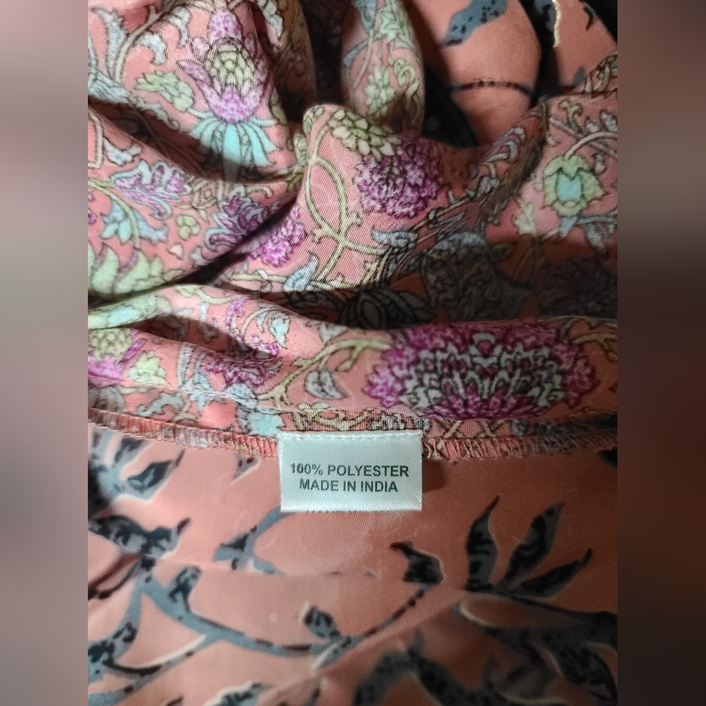 12th Tribe Multicolor Paisley Robe - Picture 4 of 6